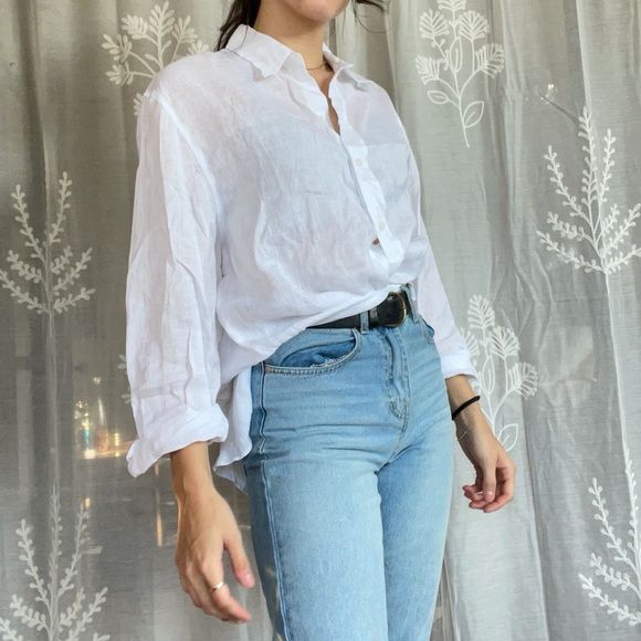 Zara linen button up - Picture 3 of 4